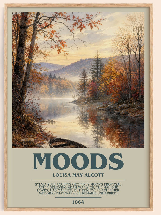Moods Bookish Wall Art by Louisa May Alcott