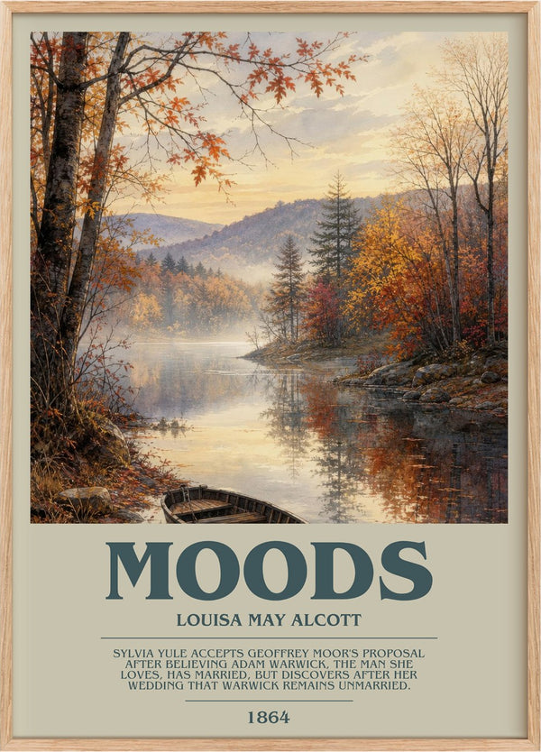 Moods Bookish Wall Art by Louisa May Alcott