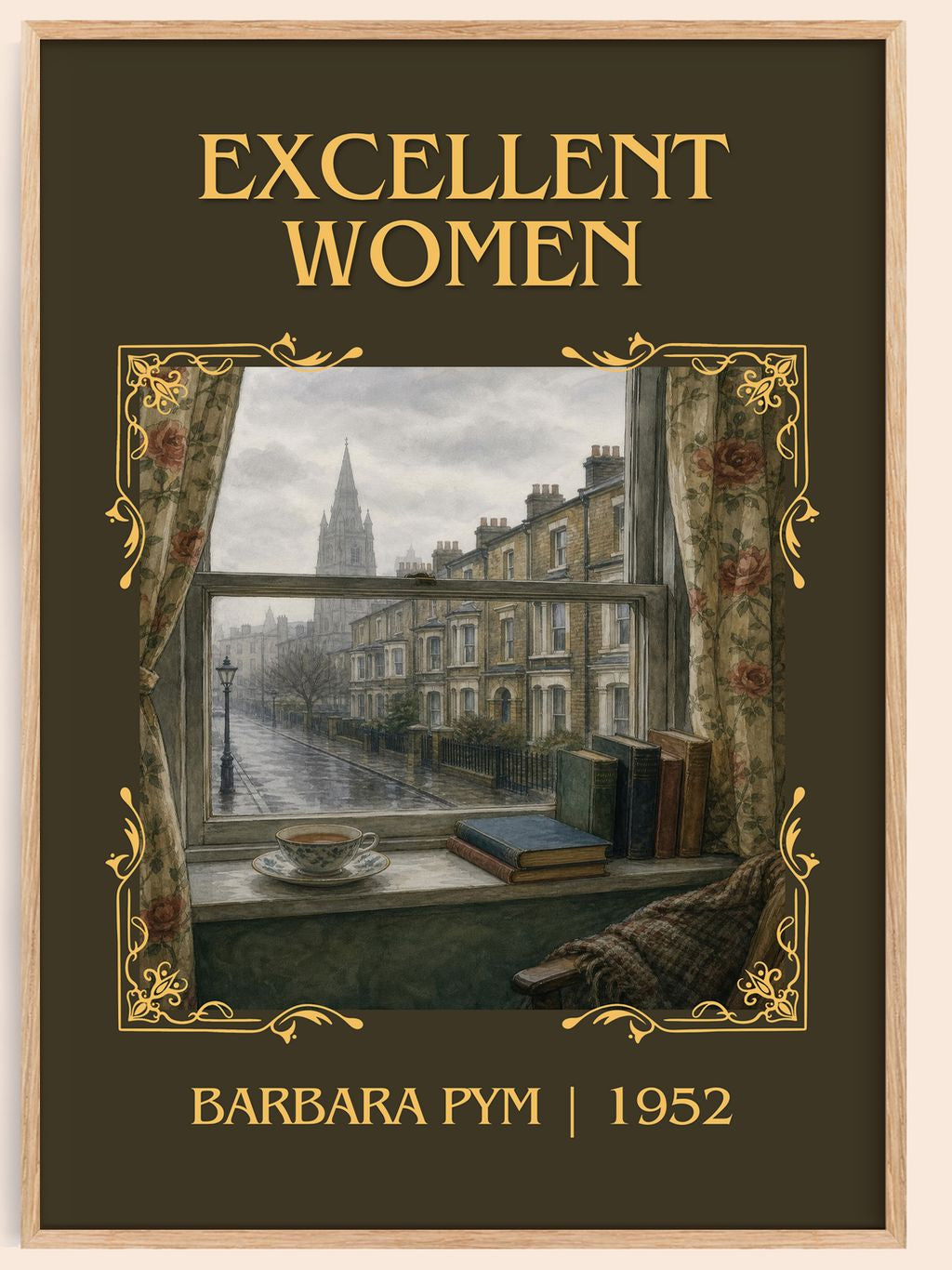 Excellent Women Classic Book Art Print by Barbara Pym – book poster