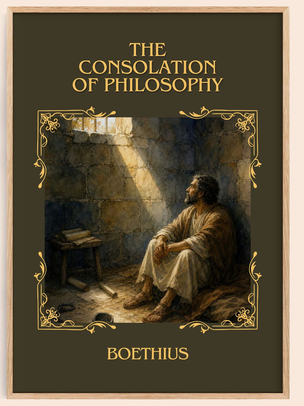 The Consolation of Philosophy Classic Book Art Print by Boethius – book poster