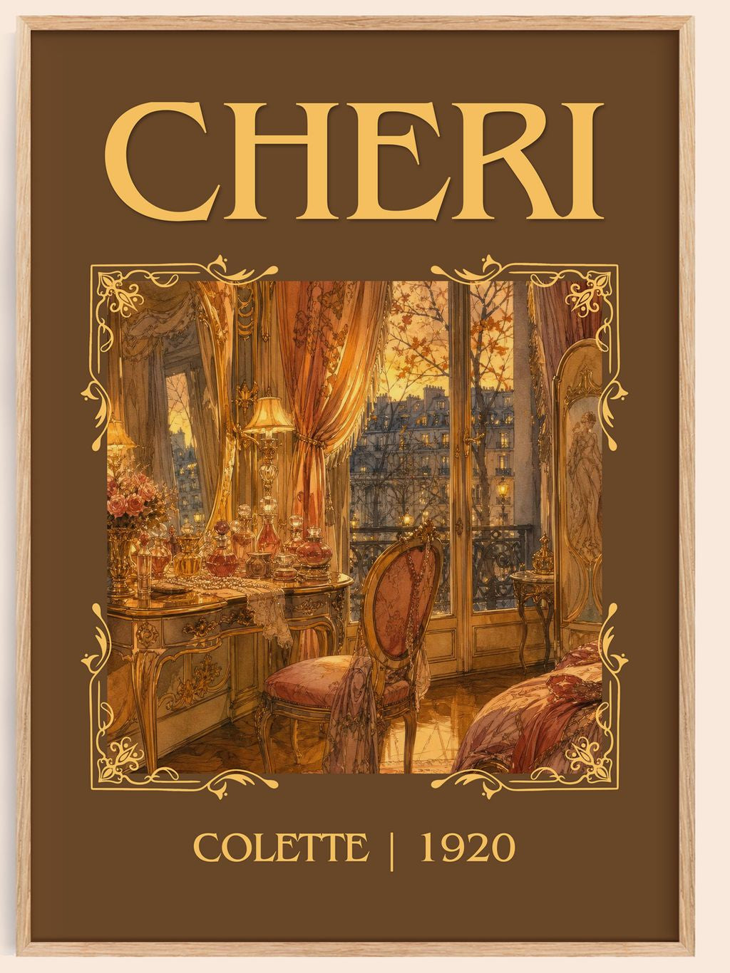 Cheri Classic Book Art Print by Colette – book poster