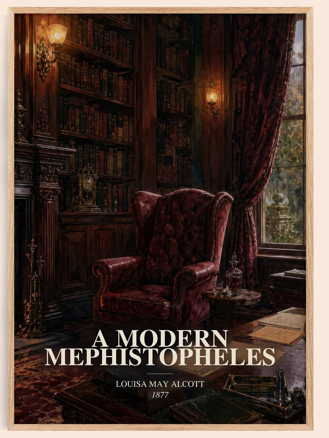 Modern Mephistopheles Book Watercolour Illustration by L. Alcott