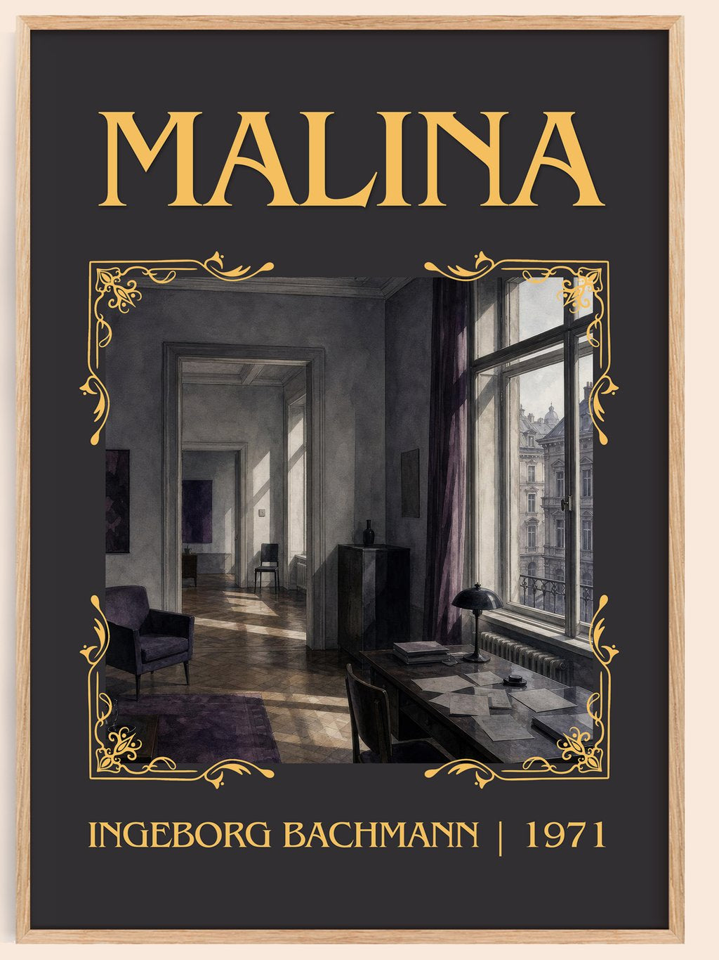 Malina Classic Book Art Print by Ingeborg Bachmann – book poster