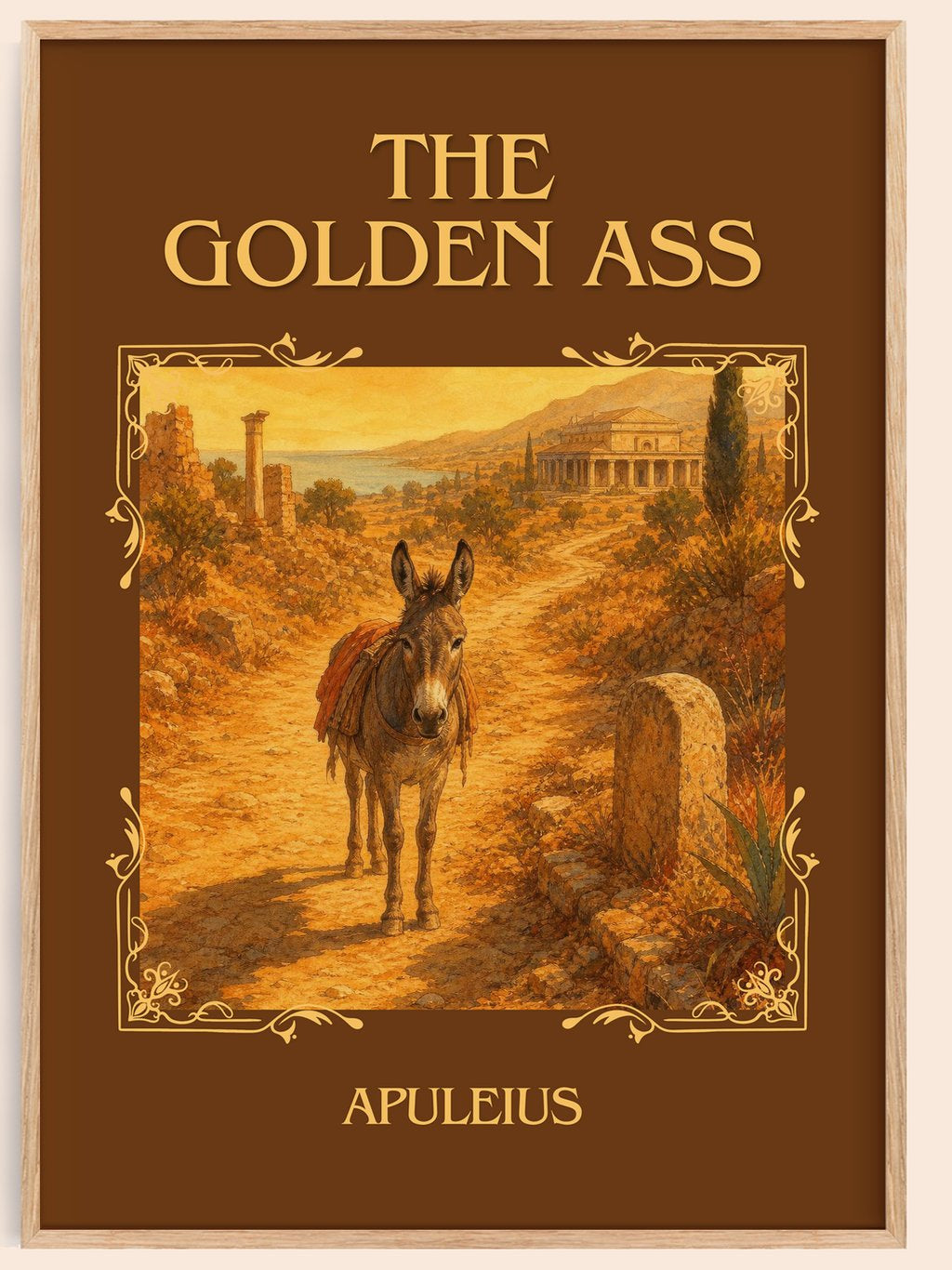The Golden Ass Classic Book Art Print by Apuleius – book poster