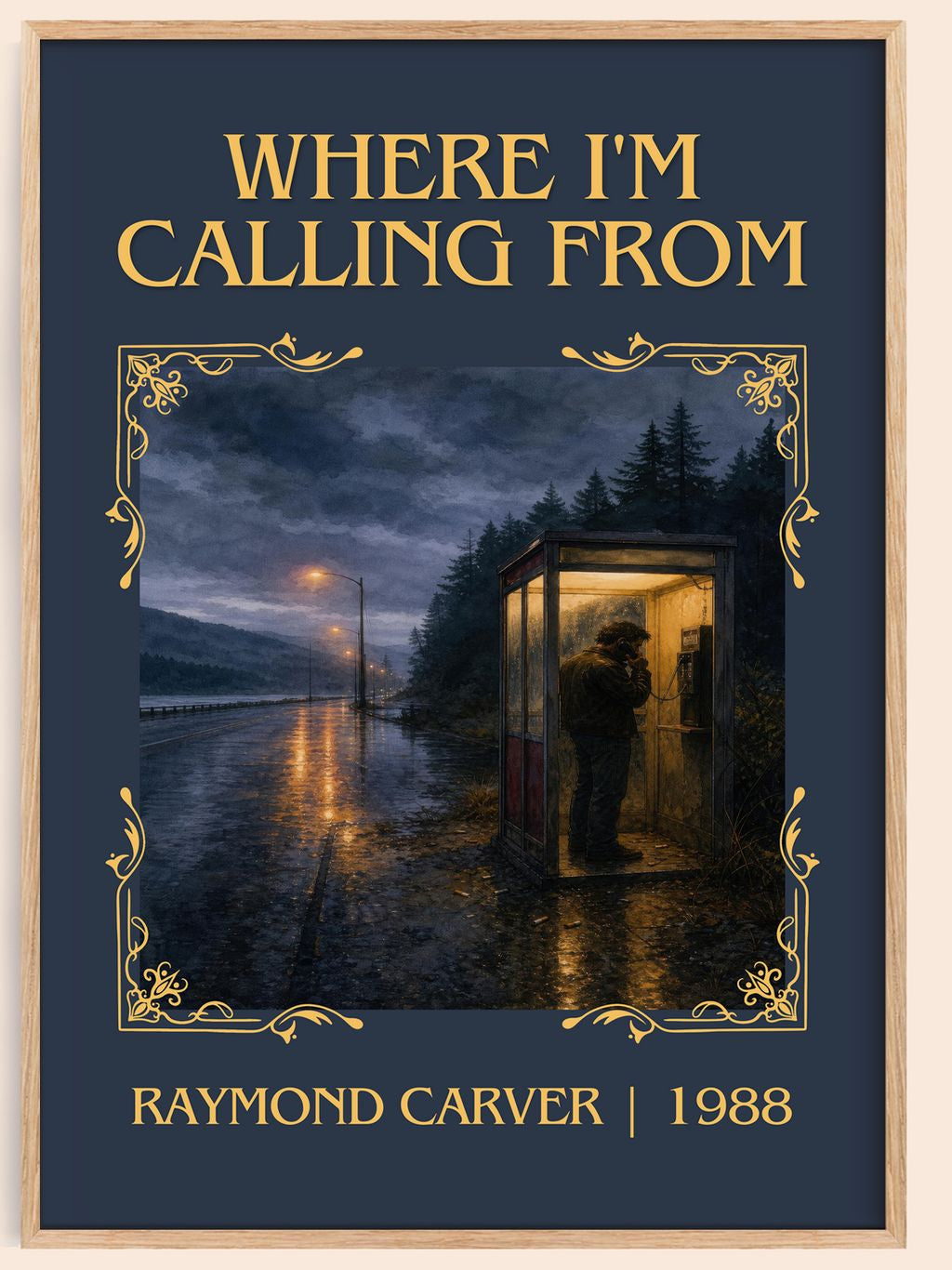 Where I'm Calling From Classic Book Art Print by Raymond Carver – book poster