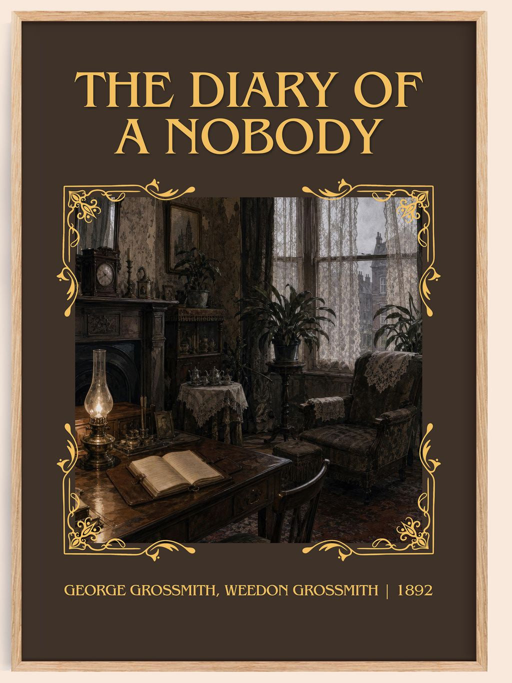 Diary of a Nobody Classic Book Art Print by G. Grossmith – book poster