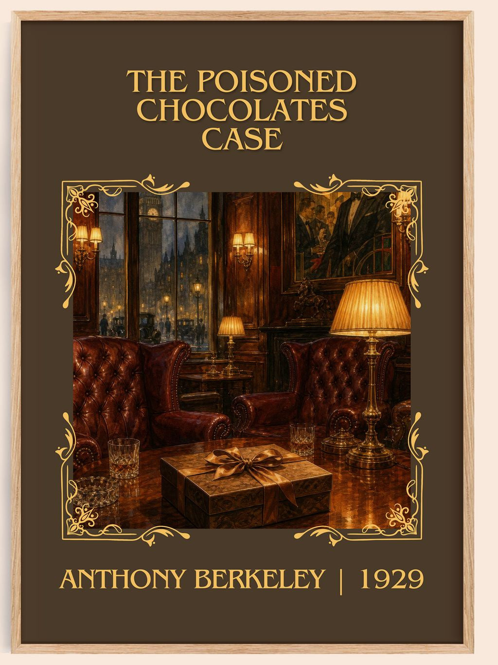 Poisoned Chocolates Case Classic Book Art Print by Anthony Berkeley – book poster