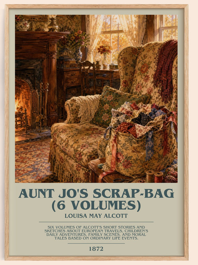 Aunt Jo'S Scrap-Bag (6 Volumes) Bookish Wall Art by Louisa May Alcott