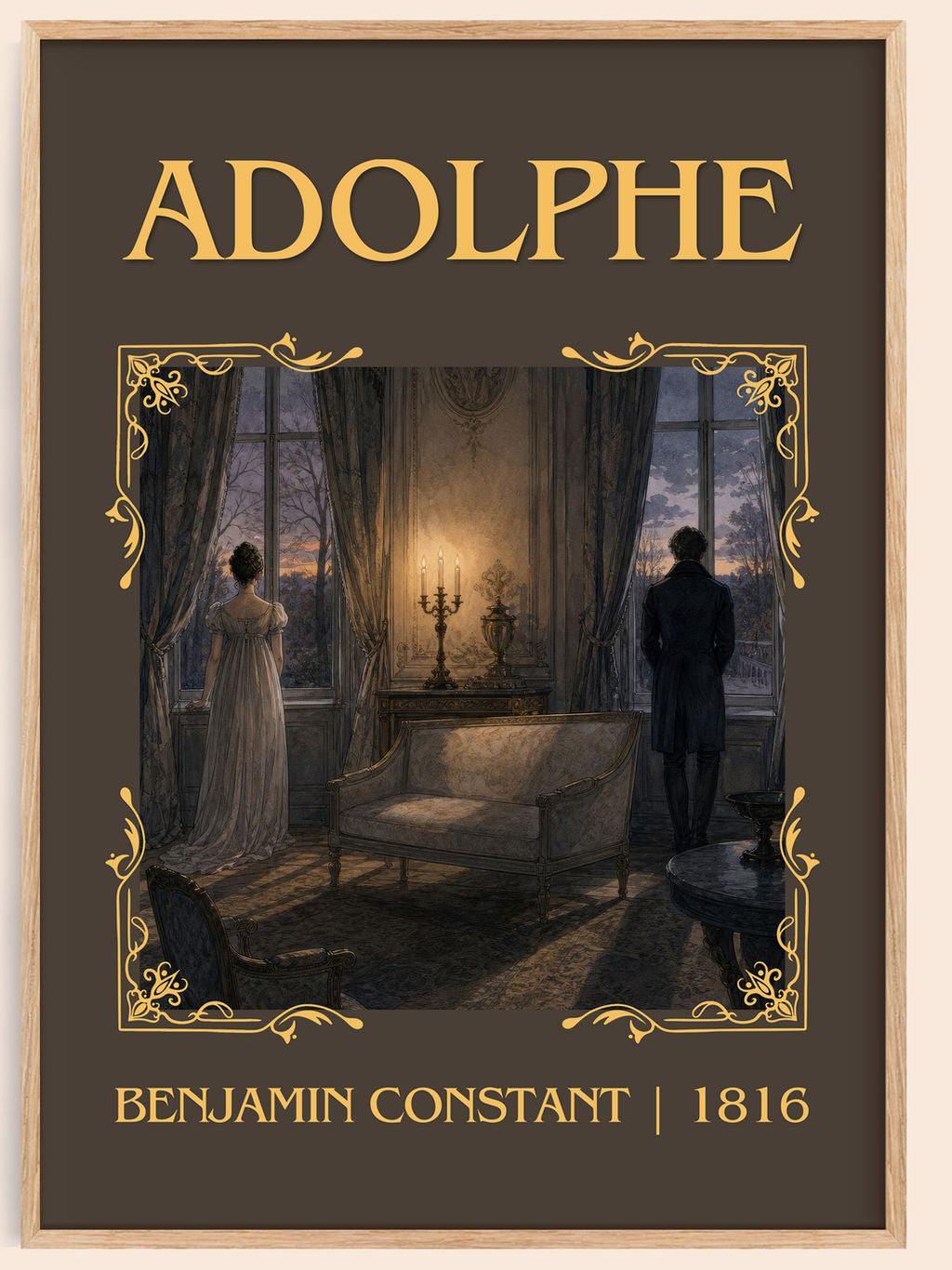 Adolphe Classic Book Art Print by Benjamin Constant – book poster