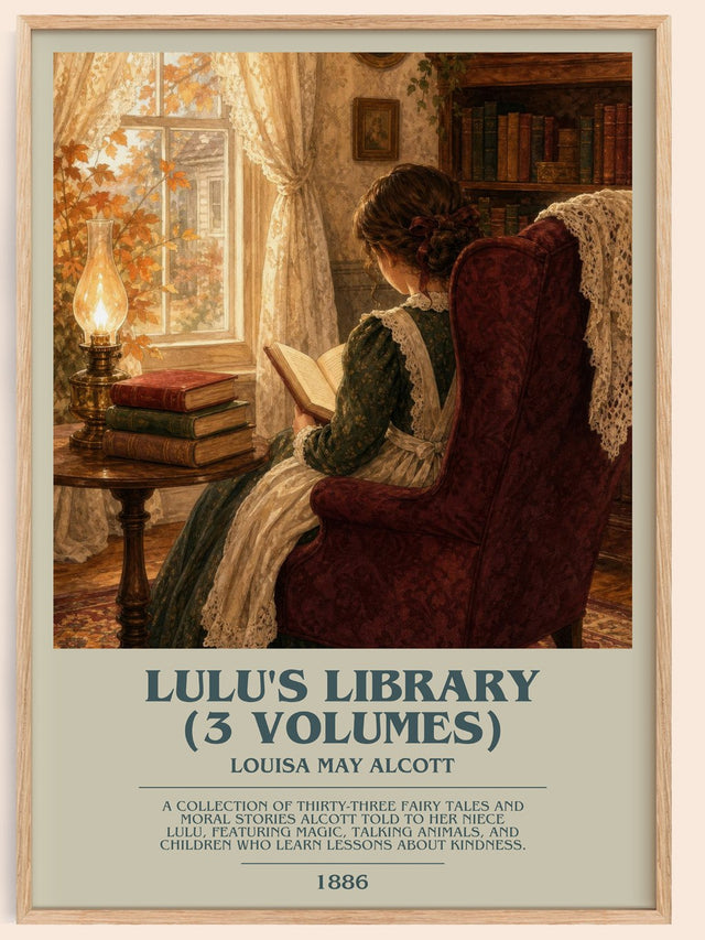 Lulu'S Library (3 Volumes) Bookish Wall Art by Louisa May Alcott
