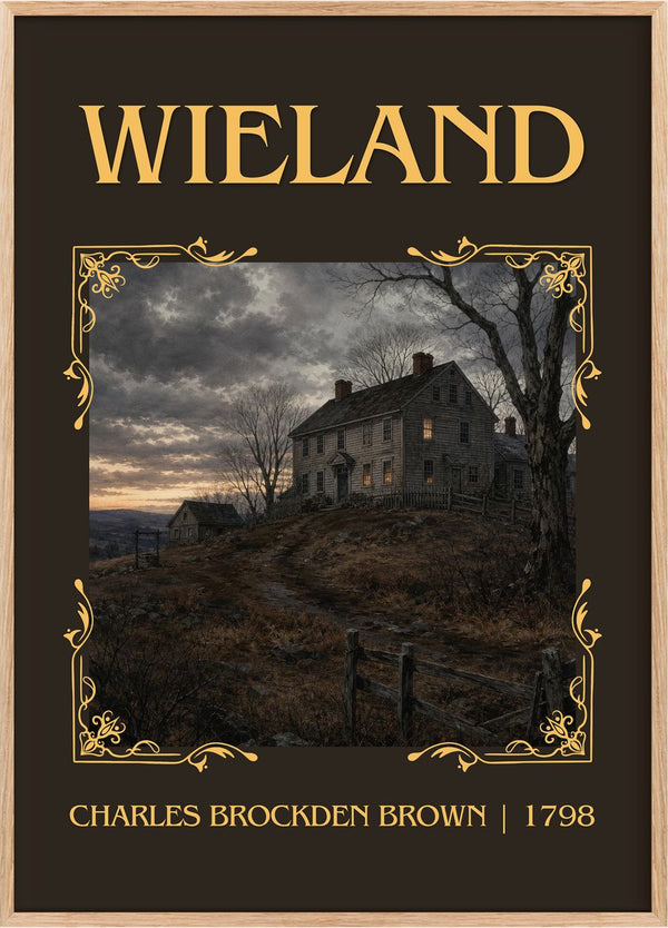 Wieland Classic Book Art Print by Charles Brockden Brown
