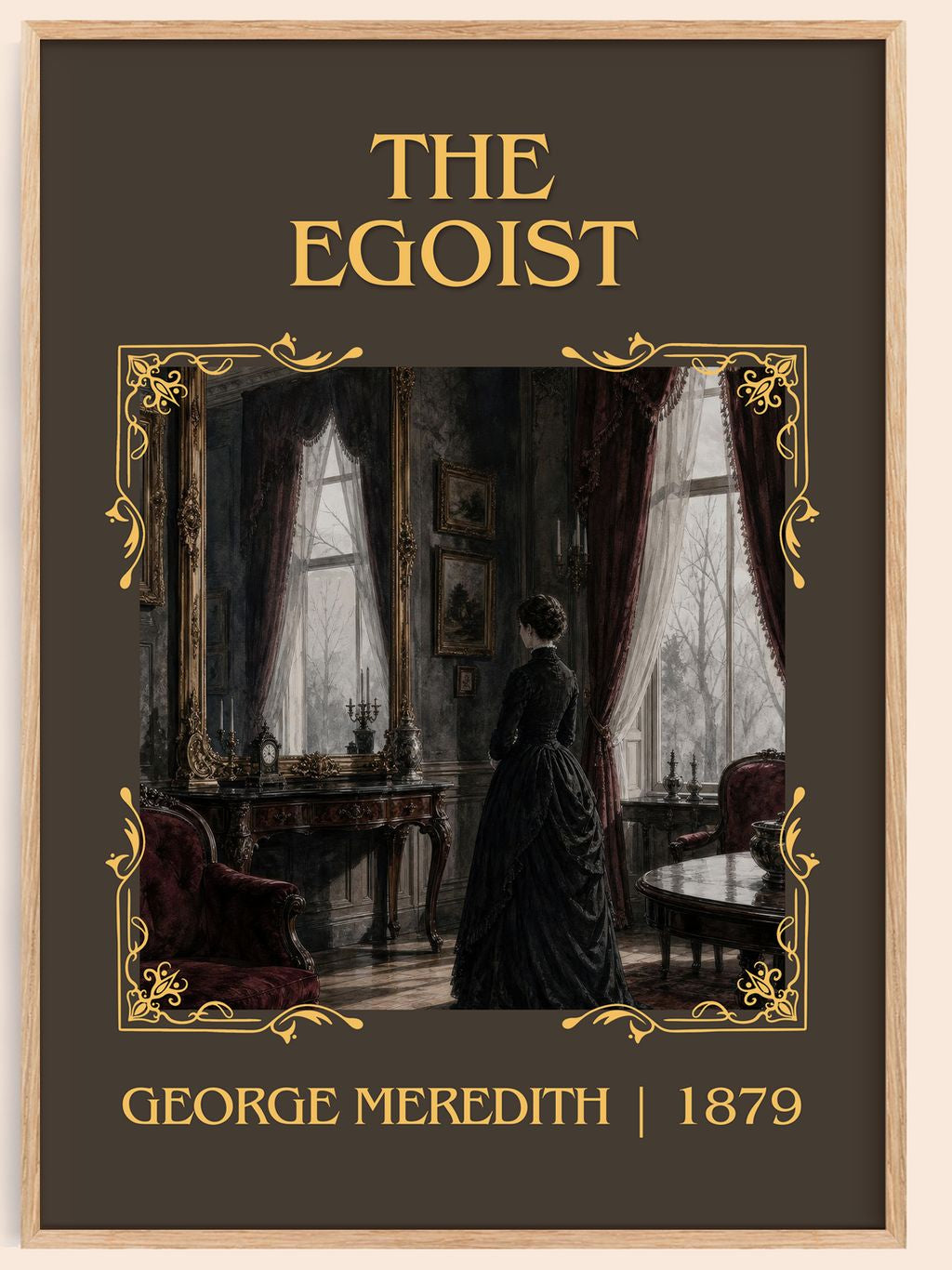 The Egoist Classic Book Art Print by George Meredith – book poster