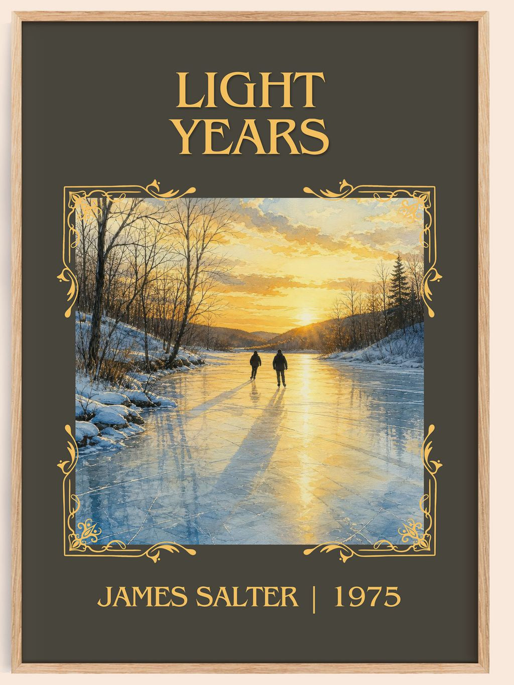 Light Years Classic Book Art Print by James Salter – book poster