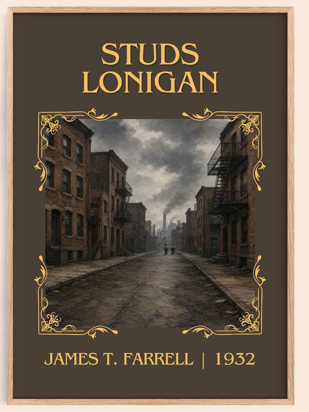 Studs Lonigan Classic Book Art Print by James T. Farrell – book poster