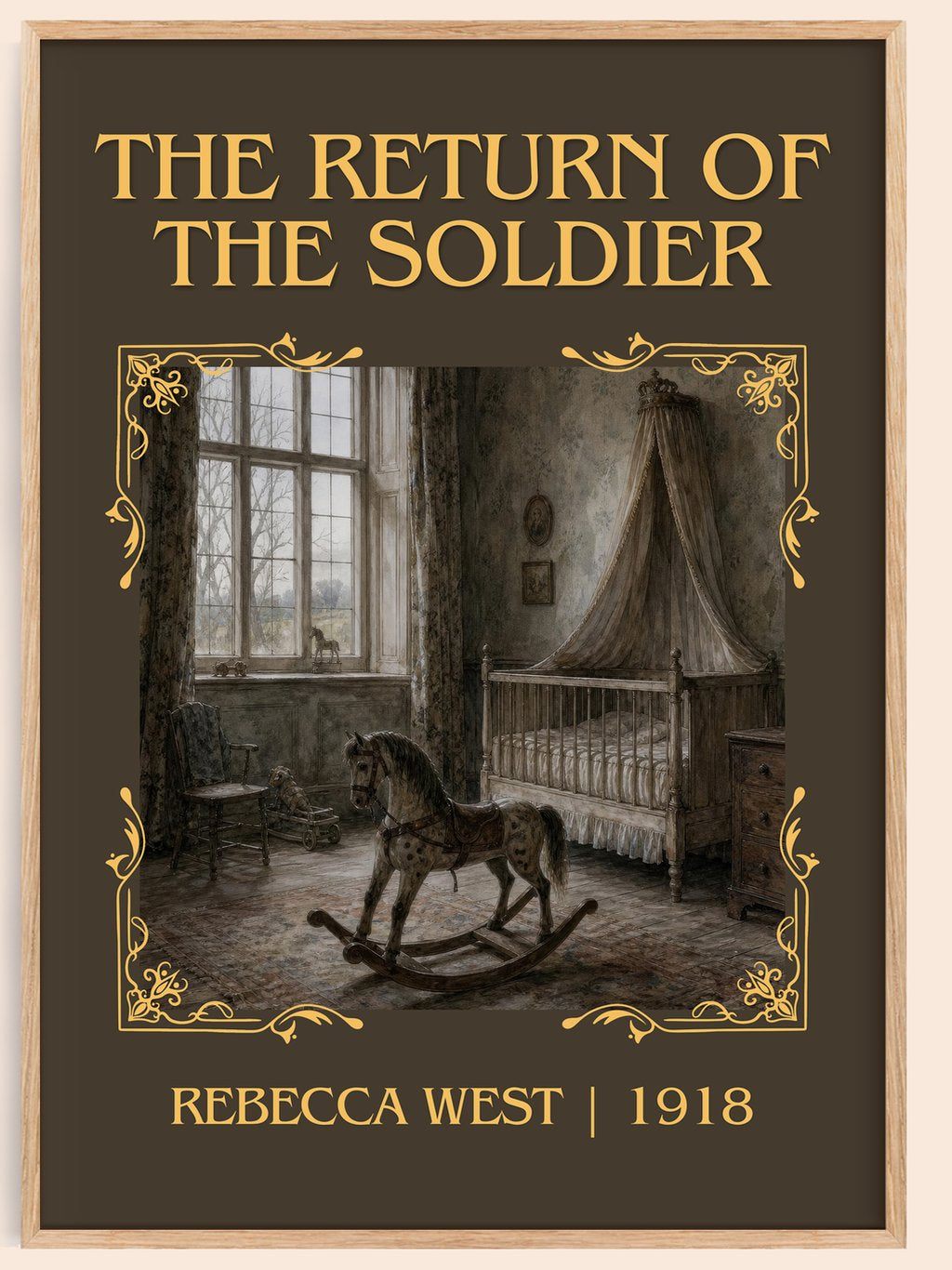 The Return of the Soldier Classic Book Art Print by Rebecca West – book poster