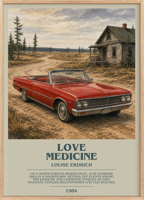 Love Medicine Bookish Wall Art by Louise Erdrich
