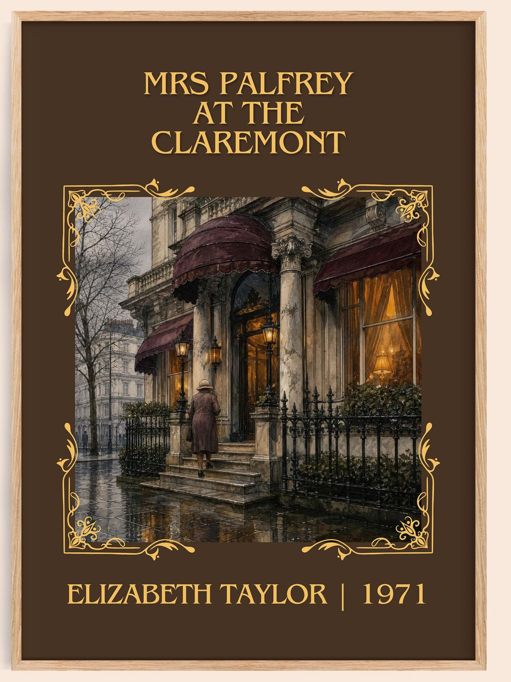 Mrs Palfrey at the Claremont Classic Book Art Print by E. Taylor – book poster