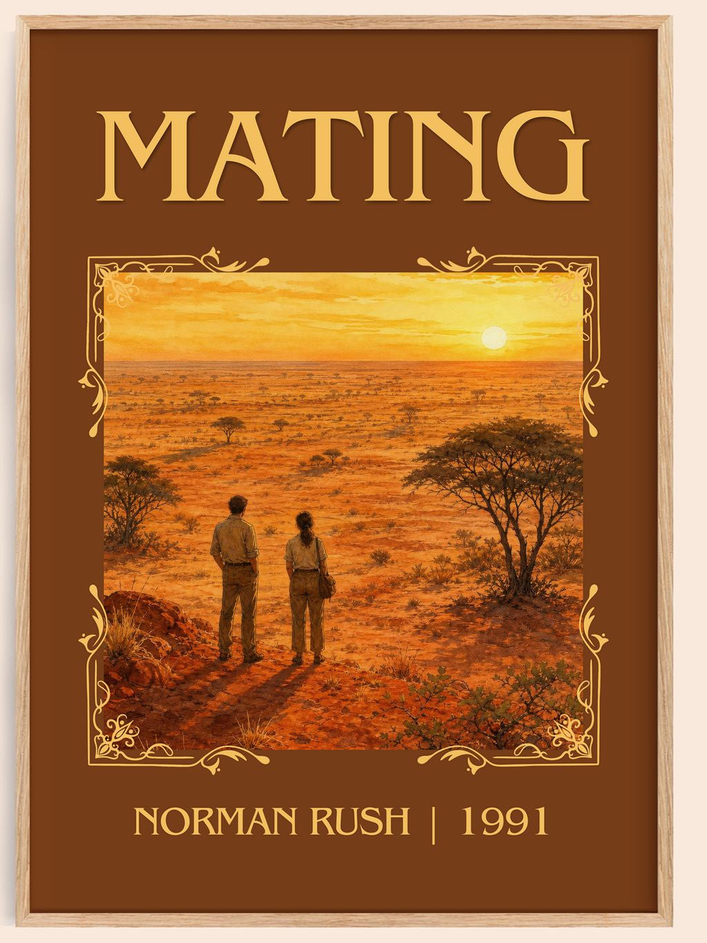 Mating Classic Book Art Print by Norman Rush – book poster