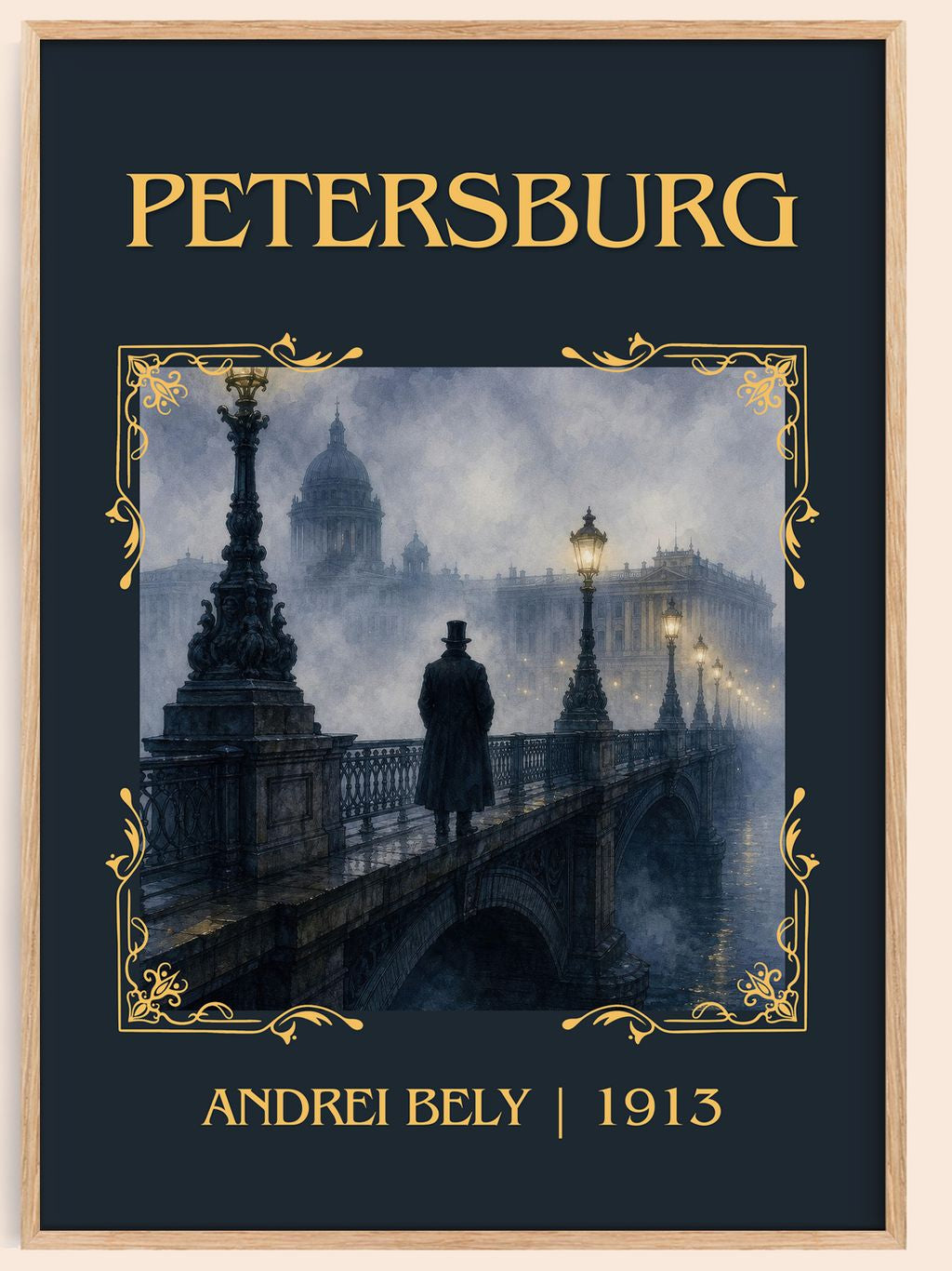 Petersburg Classic Book Art Print by Andrei Bely – book poster
