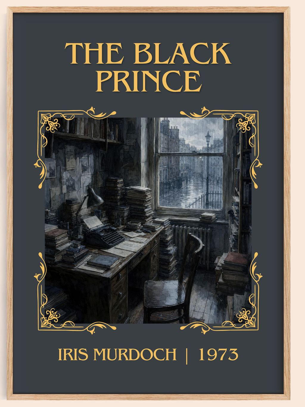 The Black Prince Classic Book Art Print by Iris Murdoch – book poster