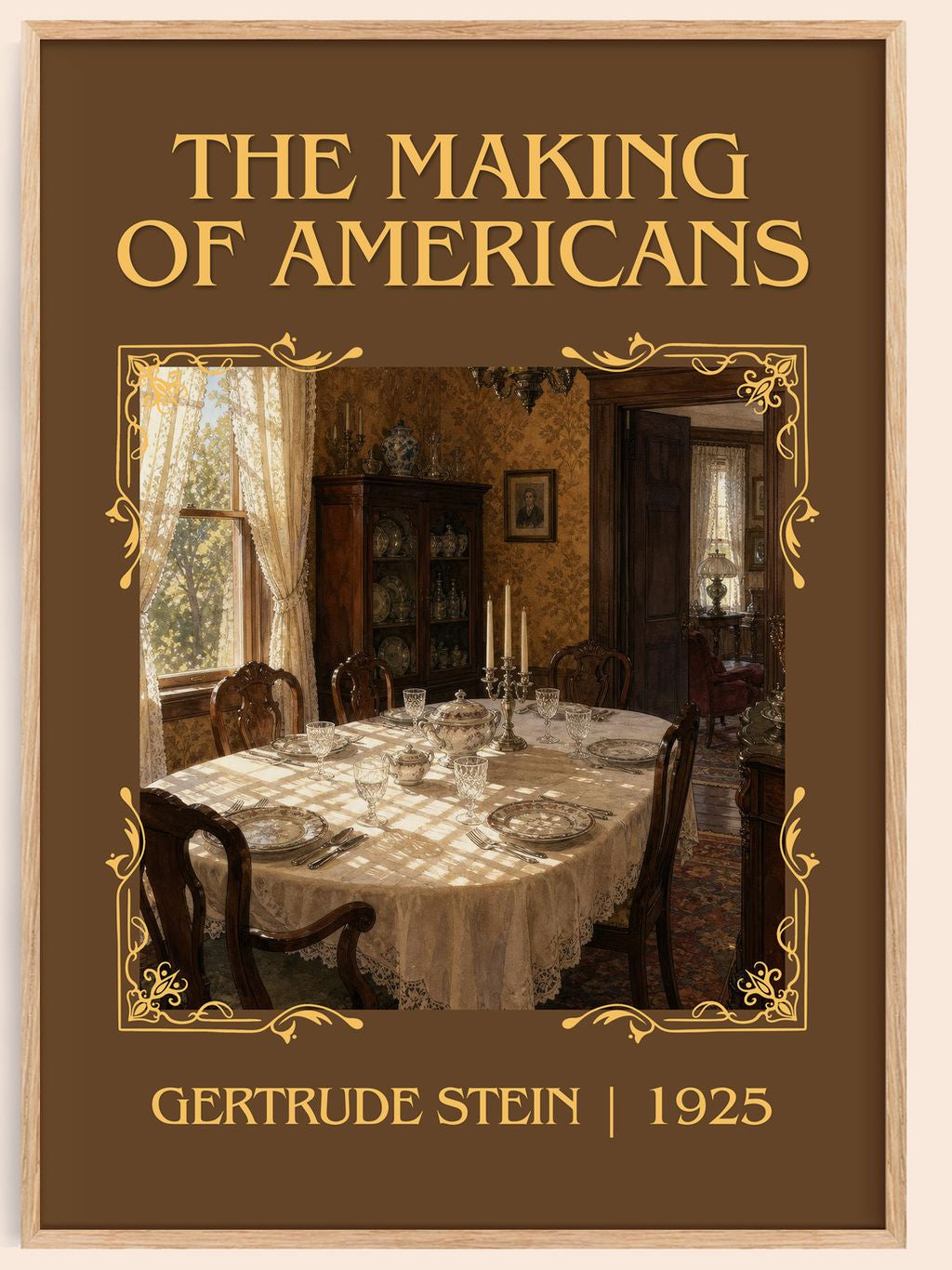 The Making of Americans Classic Book Art Print by Gertrude Stein – book poster