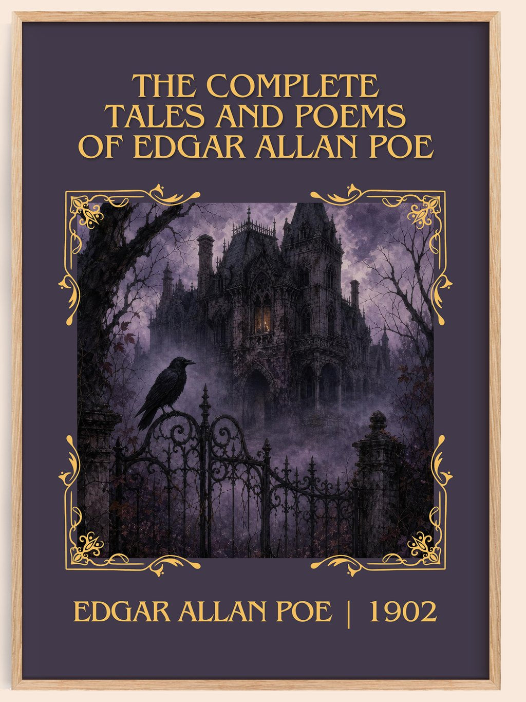 The Complete Tales and Poems of Edgar Allan Poe Classic Book Art Print by Edgar Allan Poe – book poster