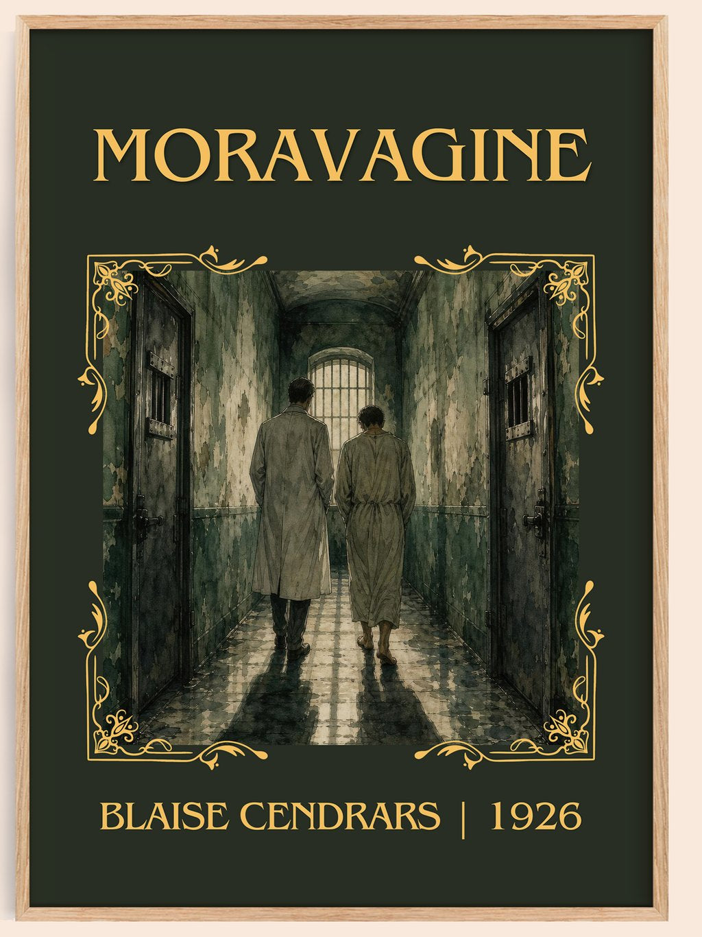 Moravagine Classic Book Art Print by Blaise Cendrars – book poster