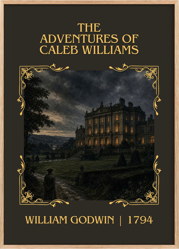 Adventures of Caleb Williams Classic Book Art Print by William Godwin