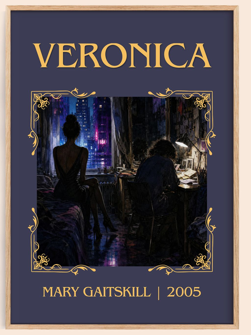 Veronica Classic Book Art Print by Mary Gaitskill – book poster