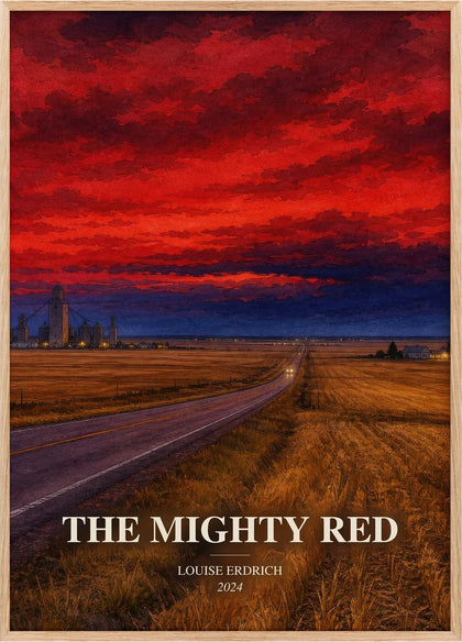 The Mighty Red Book Watercolour Illustration by Louise Erdrich