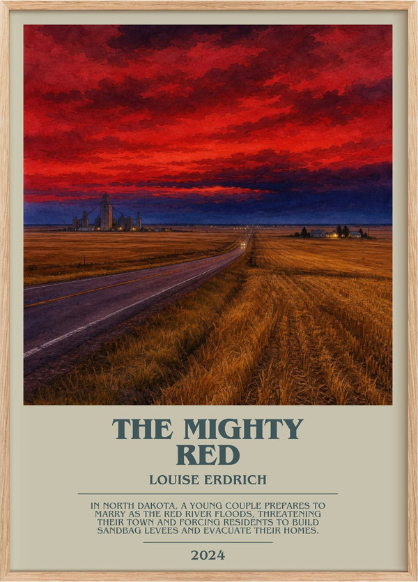 The Mighty Red Bookish Wall Art by Louise Erdrich