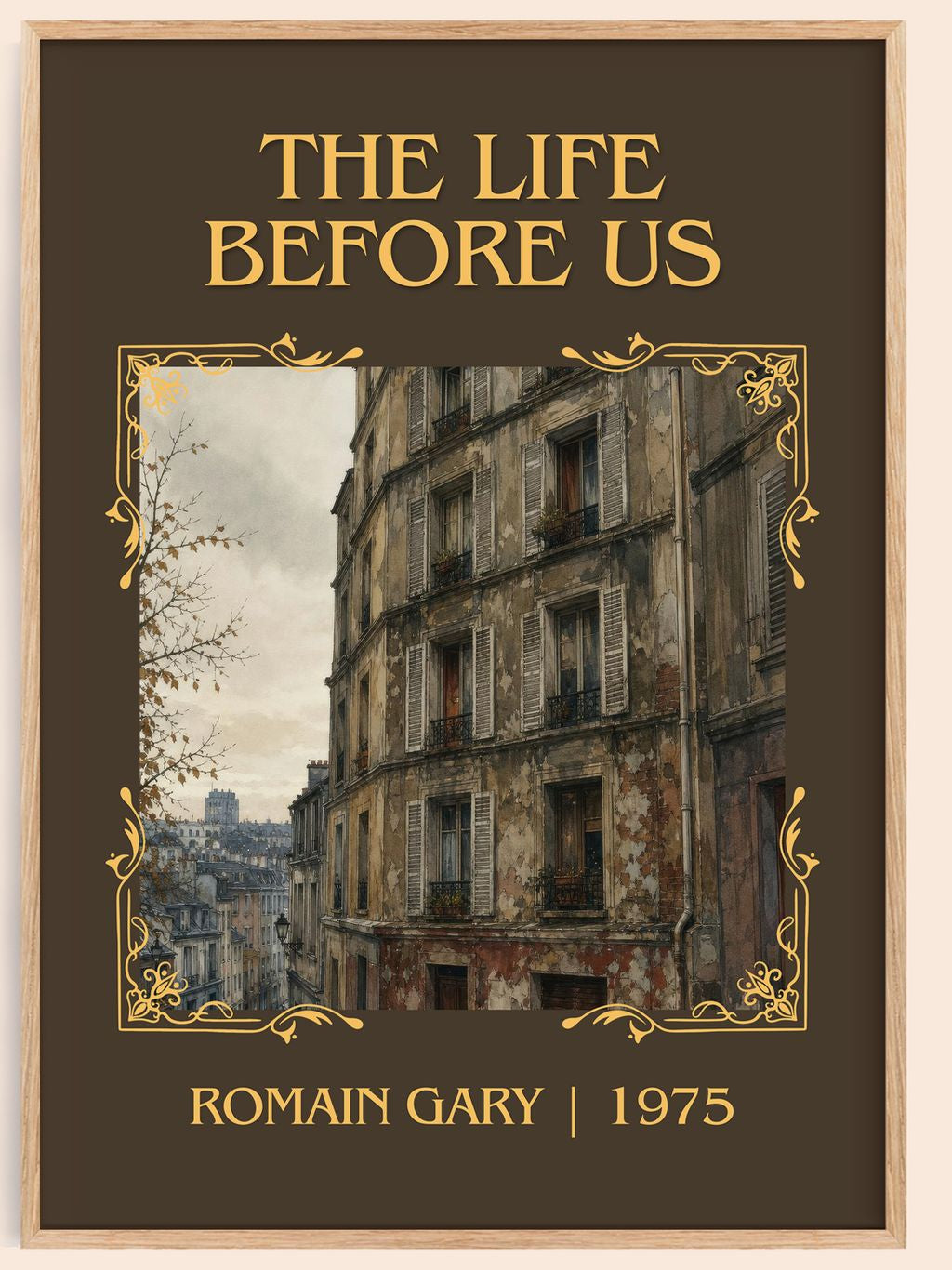 The Life Before Us Classic Book Art Print by Romain Gary – book poster