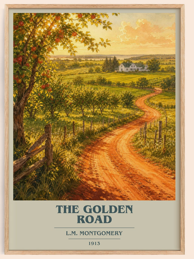 The Golden Road Book Cover Poster by L.M. Montgomery