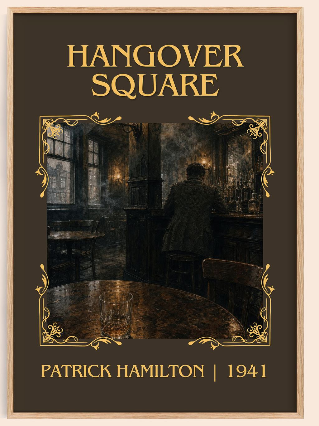 Hangover Square Classic Book Art Print by Patrick Hamilton – book poster