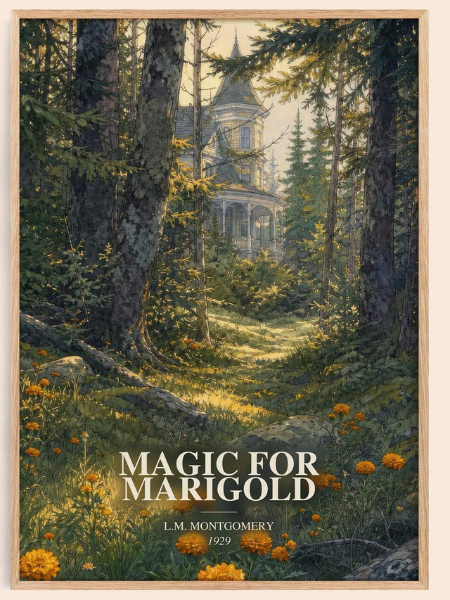 Magic For Marigold Book Watercolour Illustration by L.M. Montgomery