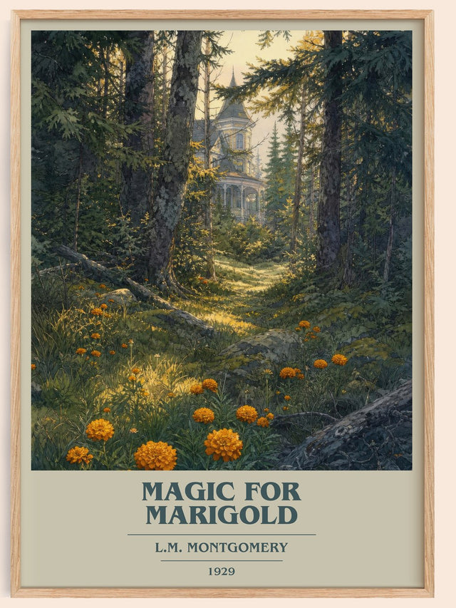 Magic For Marigold Book Cover Poster by L.M. Montgomery