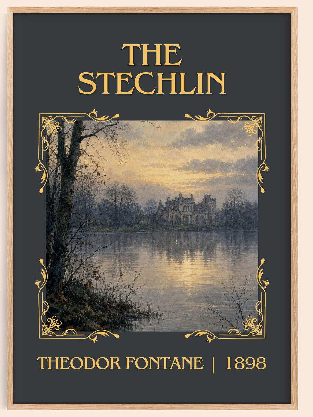 The Stechlin Classic Book Art Print by Theodor Fontane – book poster