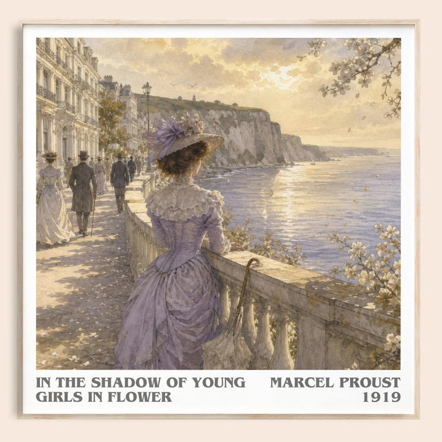 In The Shadow Of Young Girls In Flower Literary Art Print by M. Proust
