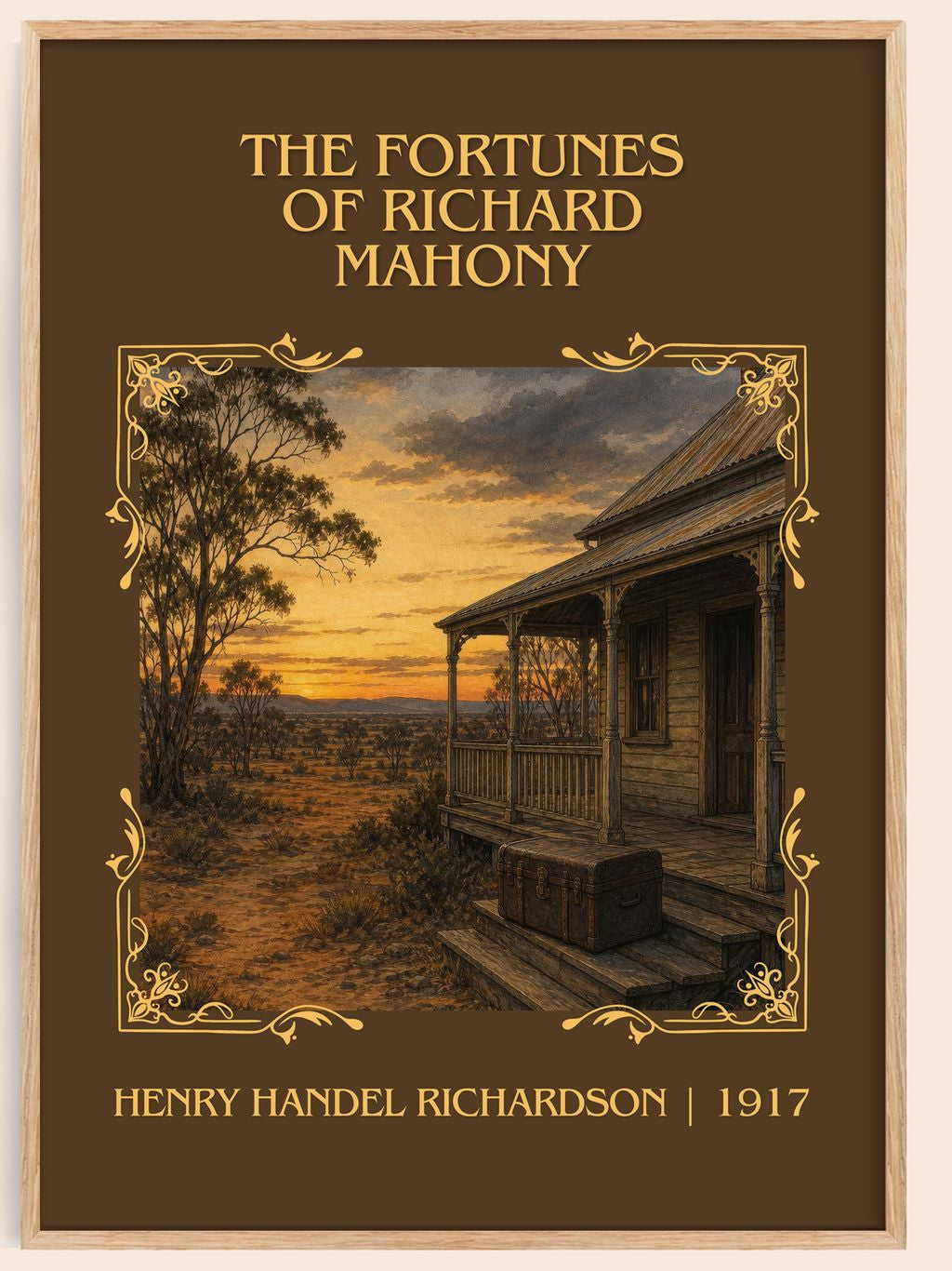 Fortunes Of Richard Mahony Classic Book Art Print by H. Richardson – book poster