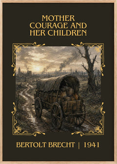 Mother Courage and Her Children Classic Book Art Print by B. Brecht