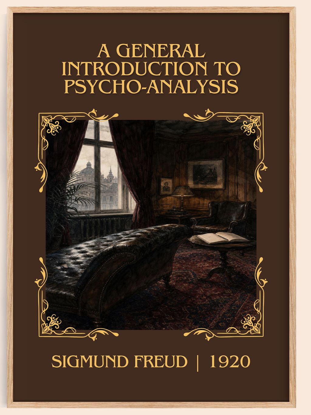 A General Introduction to Psycho-Analysis Classic Book Art Print by Sigmund Freud – book poster