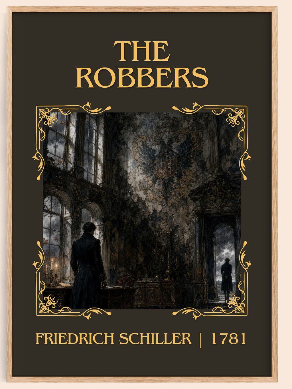 The Robbers Classic Book Art Print by Friedrich Schiller – book poster