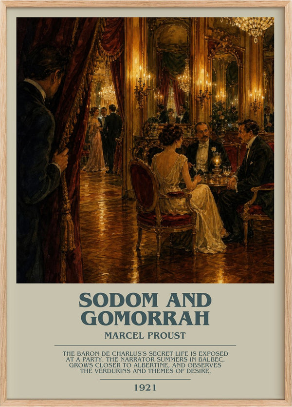 Sodom And Gomorrah Bookish Wall Art by Marcel Proust