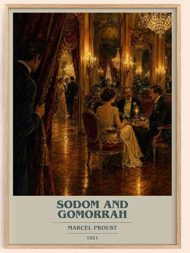 Sodom And Gomorrah Book Cover Poster by Marcel Proust