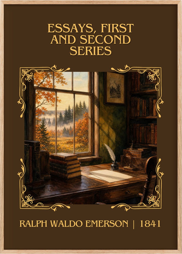 Essays, First And Second Series Classic Book Art Print by R. Emerson
