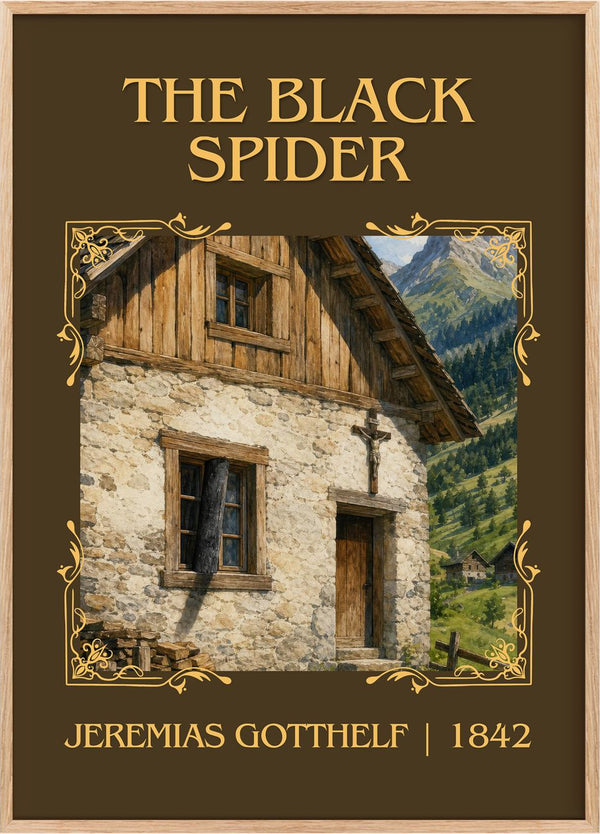 The Black Spider Classic Book Art Print by Jeremias Gotthelf