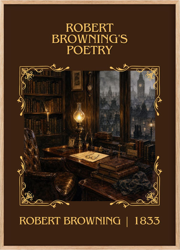 Robert Browning's Poetry Classic Book Art Print by Robert Browning