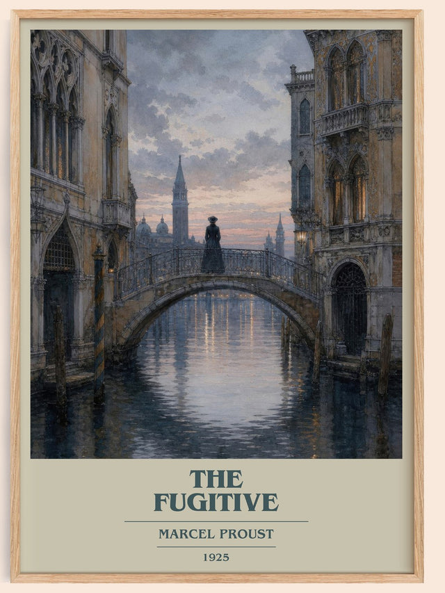 The Fugitive Book Cover Poster by Marcel Proust