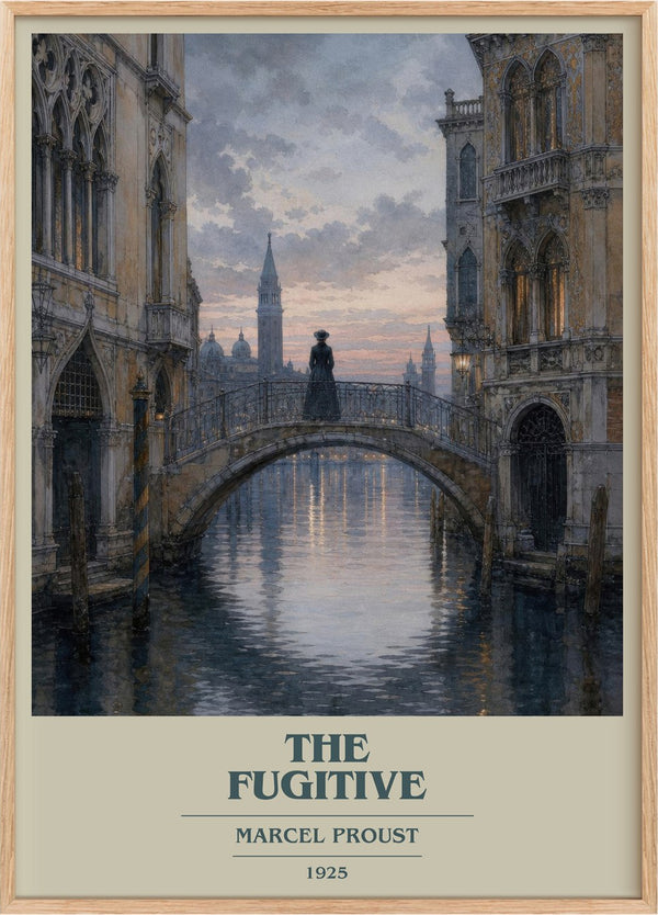 The Fugitive Book Cover Poster by Marcel Proust