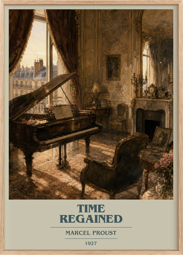 Time Regained Book Cover Poster by Marcel Proust